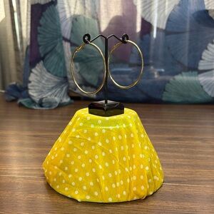 NWT Bon Worth Elegant Gold Hoop Earrings